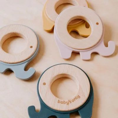 Baby's Only Anneau De Dentition Eléphant Vintage Blue 5 Baby's Only Anneau De Dentition Eléphant Vintage Blue – Image 3