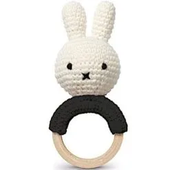 JUST DUTCH Hochet Anneau De Dentition Miffy Noir