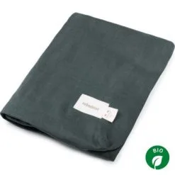 Nobodinoz Housse De Matelas à Langer Lin Français Green Blue (50 X 70 Cm)