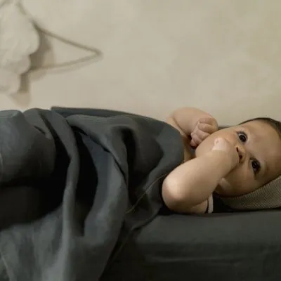 Nobodinoz Housse De Matelas à Langer Lin Français Green Blue (50 X 70 Cm) 7 Nobodinoz Housse De Matelas à Langer Lin Français Green Blue (50 X 70 Cm) – Image 5