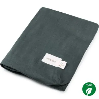 Nobodinoz Housse De Matelas à Langer Lin Français Green Blue (50 X 70 Cm) 3 Nobodinoz Housse De Matelas à Langer Lin Français Green Blue (50 X 70 Cm)