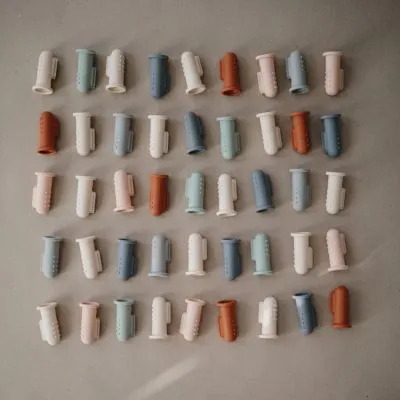 Mushie Lot De 2 Brosses à Dent à Doigt Tradewinds/Stone 7 Mushie Lot De 2 Brosses à Dent à Doigt Tradewinds/Stone – Image 5