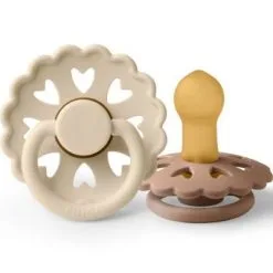 FRIGG Lot De 2 Sucettes En Latex Fairytale Duckling/Emperor (0-6 Mois)