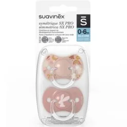 Suavinex Lot De 2 Sucettes Symétriques SX PRO Into The Forest Rose (0-6 Mois) -Bain et soin boutique lot de 2 sucettes symetriques sx pro into the forest rose 0 6 mois 4