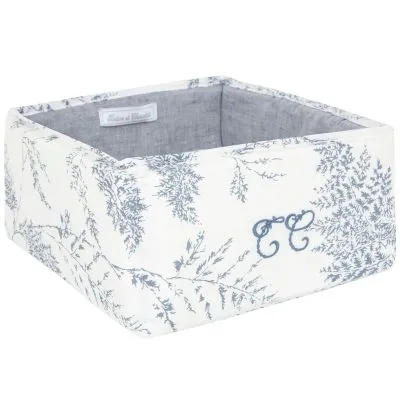 TARTINE ET CHOCOLAT Panier De Toilette Feuillage (25 X 25 Cm) -Bain et soin boutique panier de toilette feuillage 25 x 25 cm