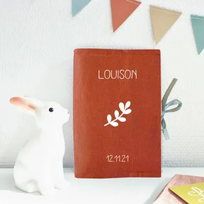 Les Griottes Protège Carnet De Santé En Lin Terracotta (personnalisable) 5 Les Griottes Protège Carnet De Santé En Lin Terracotta (personnalisable) – Image 3