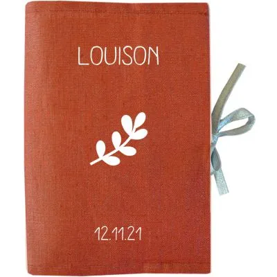 Les Griottes Protège Carnet De Santé En Lin Terracotta (personnalisable) 3 Les Griottes Protège Carnet De Santé En Lin Terracotta (personnalisable)