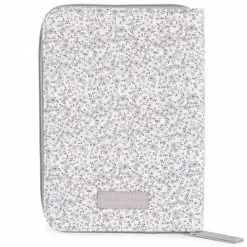 Pasito A Pasito Protège Carnet De Santé Flower Mellow Gris -Bain et soin boutique protege carnet de sante flower mellow gris 2