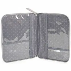 Pasito A Pasito Protège Carnet De Santé Flower Mellow Gris -Bain et soin boutique protege carnet de sante flower mellow gris 3