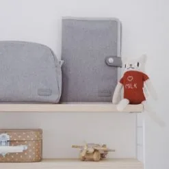 Beaba Protège Carnet De Santé Gris Chiné -Bain et soin boutique protege carnet de sante gris chine 3