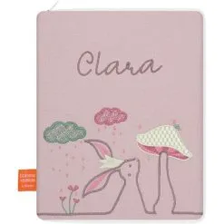 L'oiseau Bateau Protège Carnet De Santé Lapin Poudré (personnalisable)