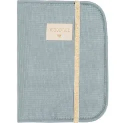 Nobodinoz Protège Carnet De Santé Nid D'abeille Poema Stone Blue