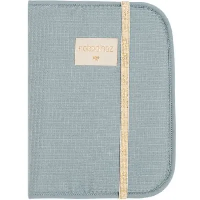 Nobodinoz Protège Carnet De Santé Nid D'abeille Poema Stone Blue 3 Nobodinoz Protège Carnet De Santé Nid D'abeille Poema Stone Blue