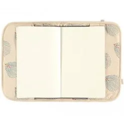 Nobodinoz Protège Carnet De Santé Poema Blue Gatsby Cream -Bain et soin boutique protege carnet de sante poema blue gatsby cream 2