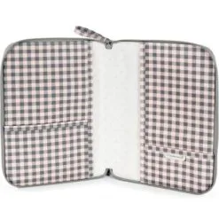 Pasito A Pasito Protège Carnet De Santé Together Vichy Rose Et Gris -Bain et soin boutique protege carnet de sante together vichy rose et gris 2