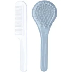LUMA Babycare Set De Coiffure Brosse Et Peigne Bleu Céleste