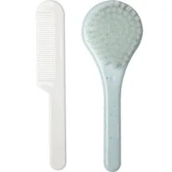 LUMA Babycare Set De Coiffure Brosse Et Peigne Speckles Mint Vert D'eau