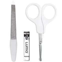 LUMA Babycare Set De Manucure Bébé Speckles Blanc -Bain et soin boutique set de manucure bebe speckles blanc 2